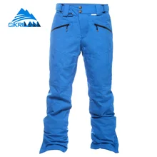Venta caliente 2016 Invierno Resistente Al Agua Caliente Esqui Pantalon Hombre Pantalones Hombres Pantalones de Snowboard de Esquí de Nieve de Algodón a prueba de Viento Térmico