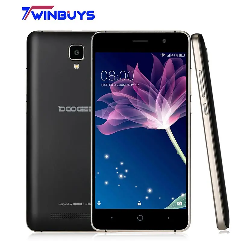 Original Doogee X10 Smartphone 3G WCDMA 5.0" Android 6.0 MTK6570 Dual Core Cell phones RAM 512M ROM 8GB 5MP 3360mAh Mobile phone