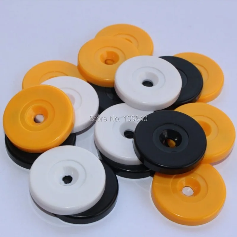

100pcs/lot 125khz TK4100(EM4100) Diameter 30mm ABS Round Anti-water rfid tag for Guard Patrol Points Systerm