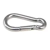 304 Stainless Steel Spring Carabiner Snap Hook Keychain Quick Link Lock Buckle M4-M7 ► Photo 2/3