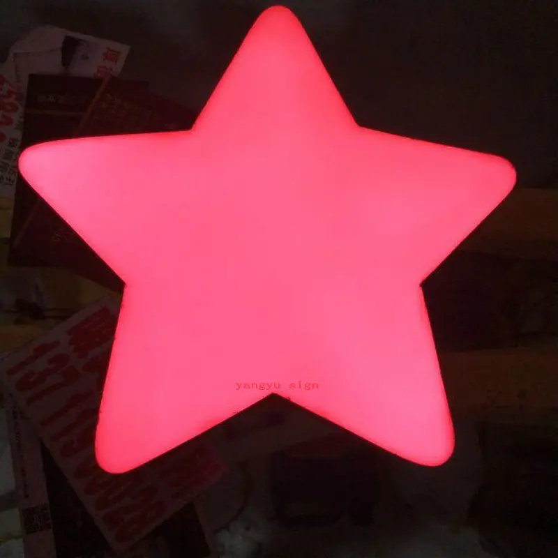Пользовательские Наружные 3D светодиодные звезды для рекламных знаков дисплей резиновые буквы