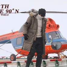 Новое поступление, мужское зимнее пальто на утином пуху, мужская длинная теплая Толстая парка, куртка с капюшоном из натурального меха, цвета хаки, черный, большие размеры 5xl xxxxxl