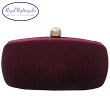Королевский Соловей винно-Красный Жесткий футляр клатч и вечерние сумки для женщин вечерние на выпускной подарок