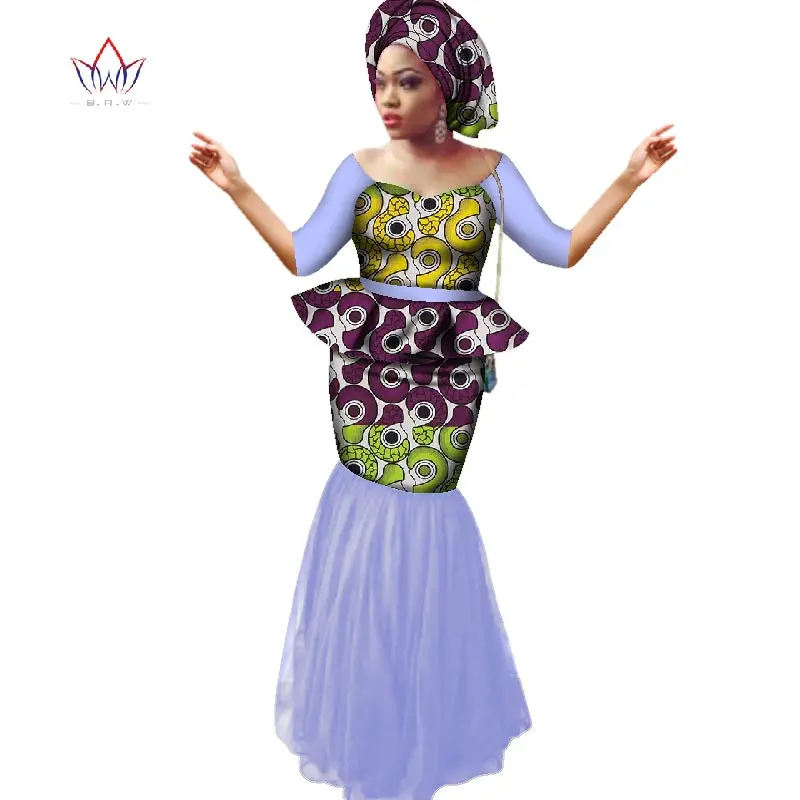 Африка Дашики Платье с принтом топы и юбка комплект индивидуальный заказ женская одежда модные африканские женская одежда юбка макси