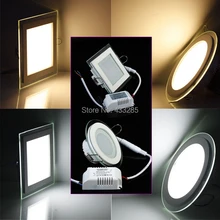 9 Вт/15 Вт/18 Вт очки светодиодные квадратные круглые панели встраиваемые настенные потолочные светильники AC85-265V теплый/холодный белый Крытый свет