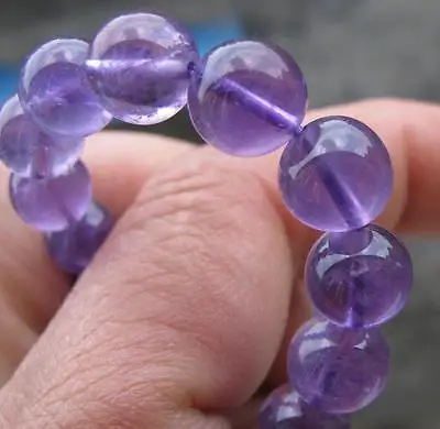 

Free Shipping >> new natural AAA Amethyst hand carved 8MM beads bracelet size 7-7.5