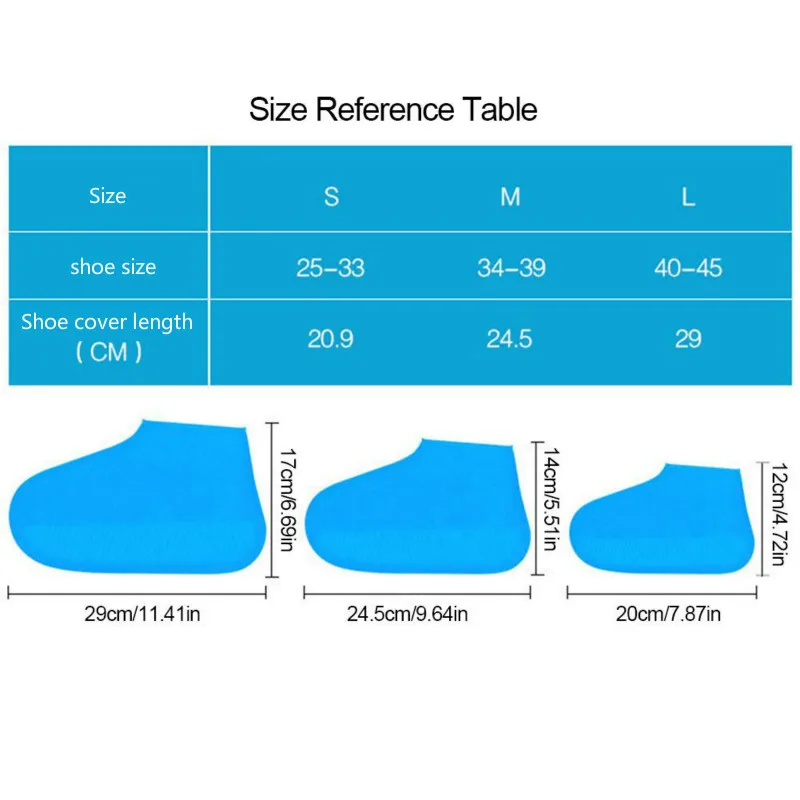 Многоразовые уличные детские Нескользящие Водонепроницаемые силиконовые Бахилы для обуви толстые износостойкие непромокаемые сапоги непромокаемые бахилы