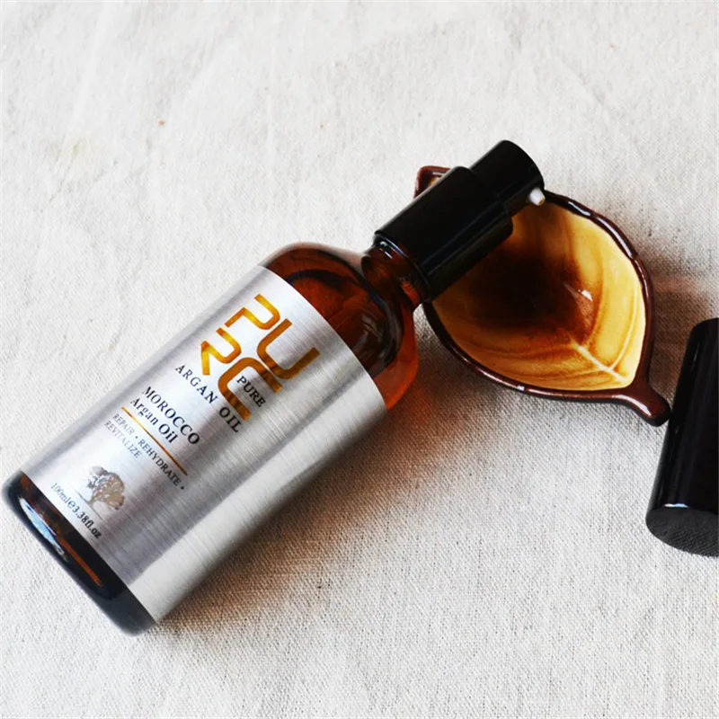 PURC 100 мл натуральное аргановое масло уход за волосами эфирное масло для ухода за волосами и защищает поврежденные волосы глубокое