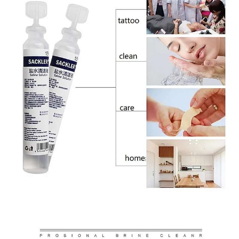 

Salt Solution Cleaning for Permanent Makeup Beauty Salon Tattoo Accessories Clean Skin