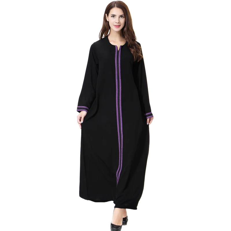 ОАЭ Vestido 2019 халат с длинными постельное белье страна ТУРЦИЯ Индонезии кафтан Абаи Дубайский мусульманский Макси платье хиджаб Для женщин