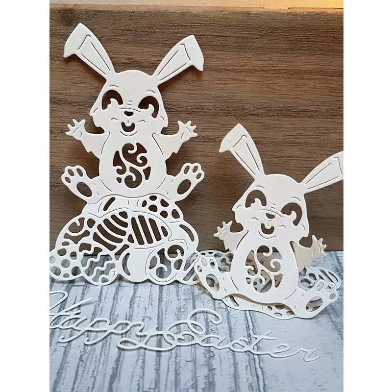 

Easter Bunny Rabbit Metal Cutting Dies Stencils For DIY Scrapbooking Easter Decorative Embossing Paper Cards Craft Die Cut 2019