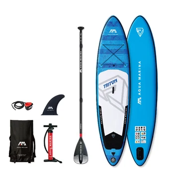

TRITON - 3.4m / 15cm SInflatable Sand Up SUP Paddle Board with Carry Backpack / Air Pump / Fin / Safety Rope / Paddle