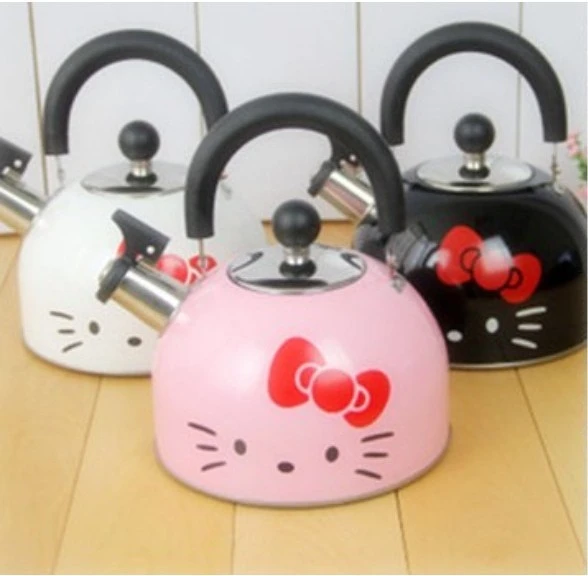 cooking tools drinkware hello kitty whistling kettle stainless steel