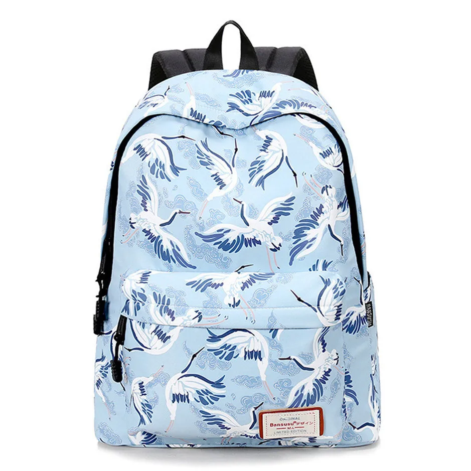 

Casual Waterproof Women Backpack Printing Girls College Students School Bag Laptop Bookbags Lady Travel Bagpack Mochila Feminina