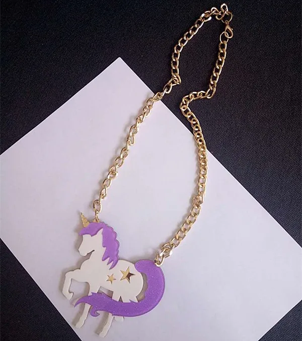 2017 New Arrival Bling Bling Acrylic Purple Unicorn Pendant Necklace Cute Horse Statement Exaggerated Necklace 7 2017 New Arrival Bling Bling Acrylic Purple Unicorn Pendant Necklace Cute Horse Statement Exaggerated Necklace 7