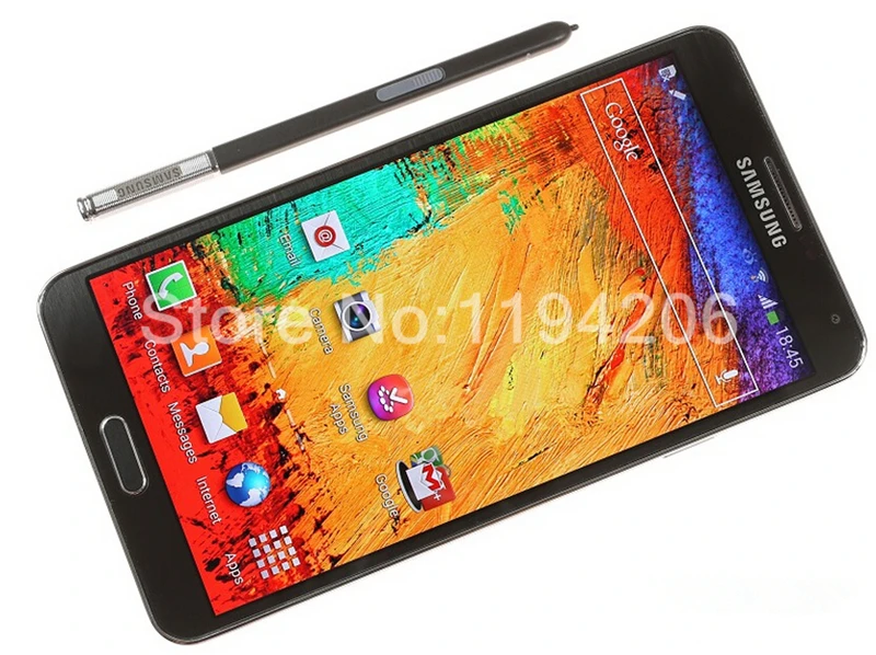 N9005 разблокированный samsung Galaxy Note 3 16 Гб/32 Гб rom+ 3 Гб ram 13.0MP 5,7 ''Quad+ четырехъядерный сенсорный смартфон