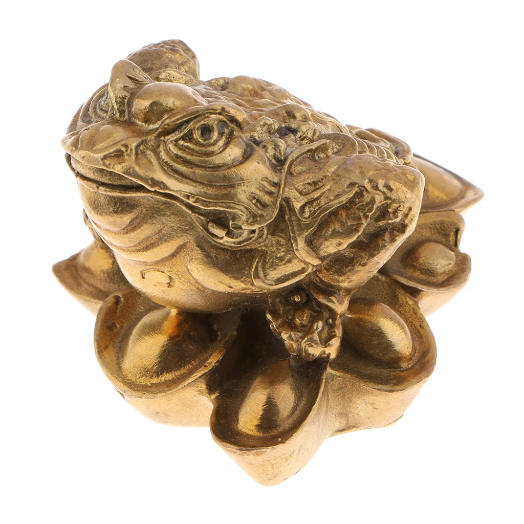 MagiDeal Ретро жаба счастливые деньги золотой фэн-шуй китайские монеты, дерево богатства Статуя