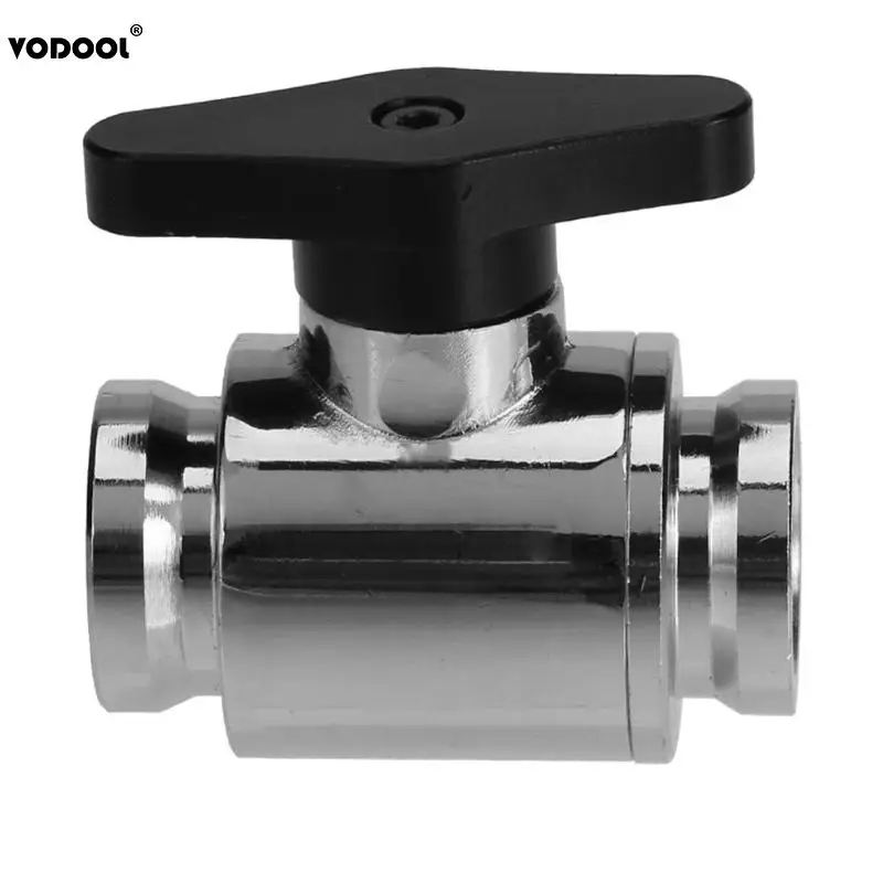 G1//4 Inner Teeth Tube Connector PC Water Cooling Ball Valve Waterway Control