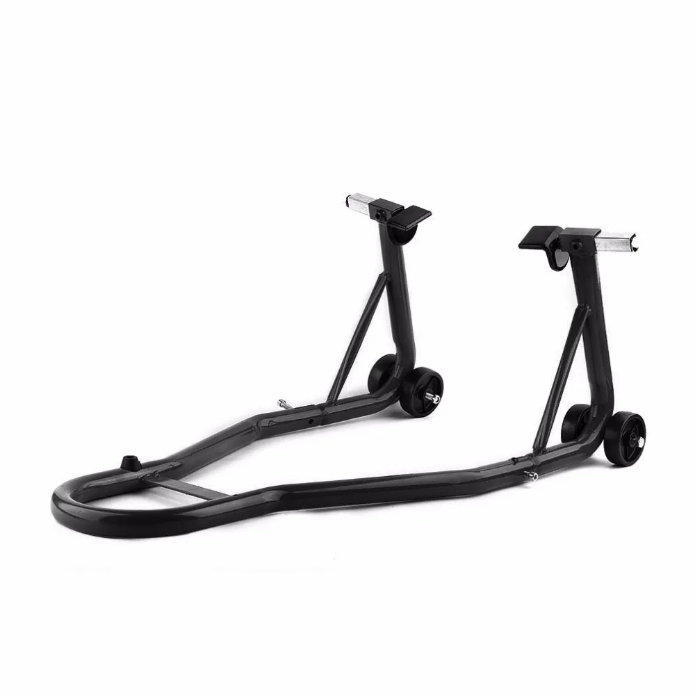 

New High Quality Red Steel Full Set Of Motorcycle Rear And Front Wheel Stand Motorcycle Paddock Stand Set Holder Lift Hot Sale