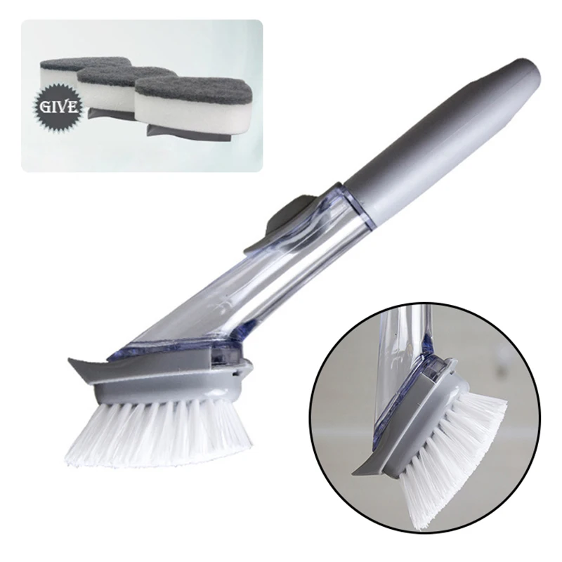 Pot Cleaner Pot Brush Home & Kitchen Long Handle Kitchen Cleaning Brush