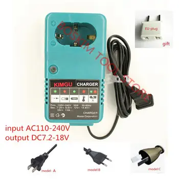 

Charger Replacement For MAKITA Charger 7.2V 9.6V 12V 14.4V 18V NI-MH NI-CD Battery MAKITA DC1804 DC1414T DC1414F 9100A 9001