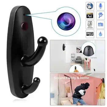 

Household Clothes Hook Webcam HD Digital Webcam Wardrobe Peephole Webcam For 16gTF Card Webcam for wardrobe