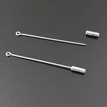 10 шт. шпильки 35 мм 45 мм 60 мм с фиксатором, латунные броши, шпильки для шляпы, острые шпильки для глаз, иглы, самодельные ювелирные изделия, аксессуары