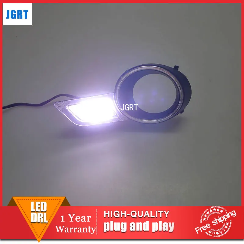 

car styling For Toyota Highlander LED DRL For Highlander led fog lamps daytime running light High brightness guide LED DRL