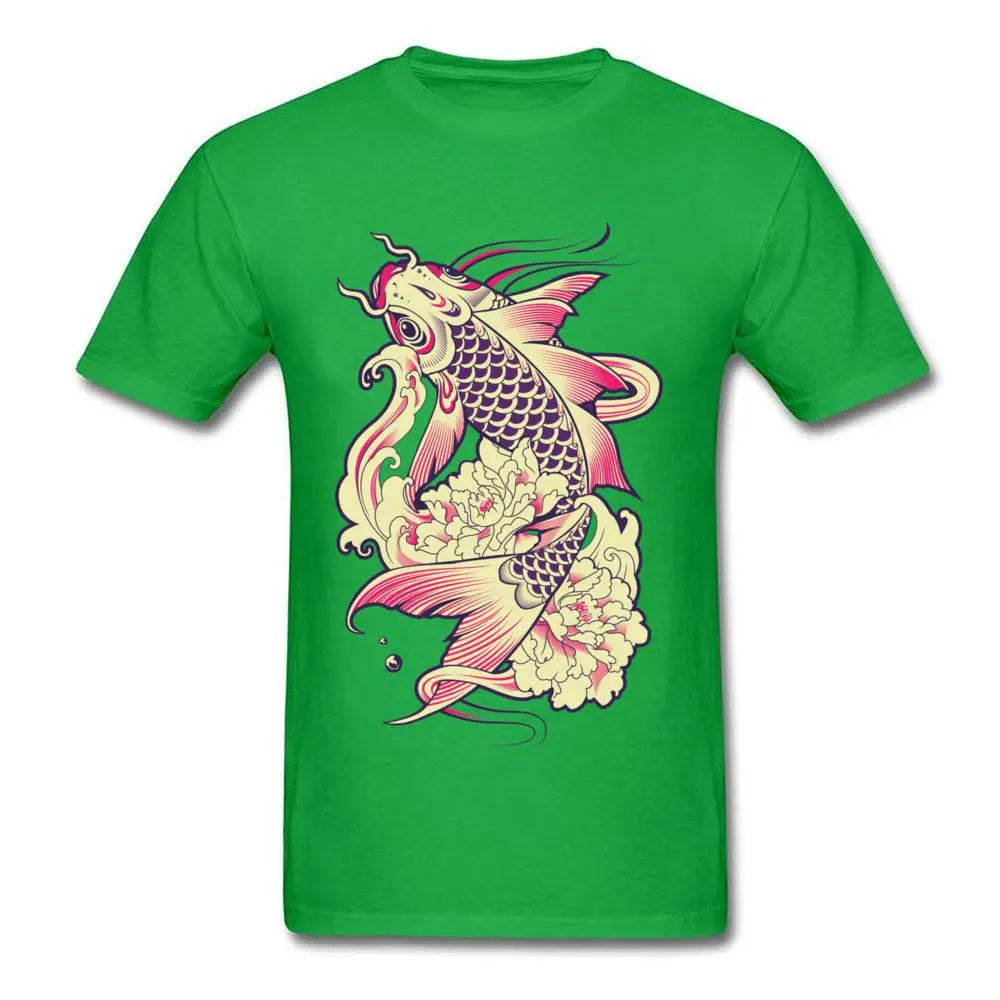 Koi Fish Illustration_green-1000x1000xffffff