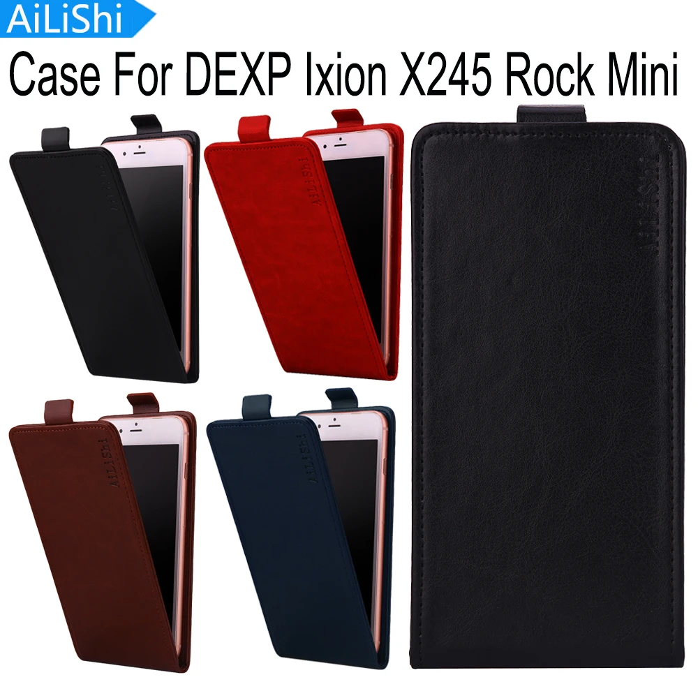 

AiLiShi For DEXP Ixion X245 Rock Mini Case New Arrive Protective Cover Skin PU Flip Top Quality Leather Case With Card Slot