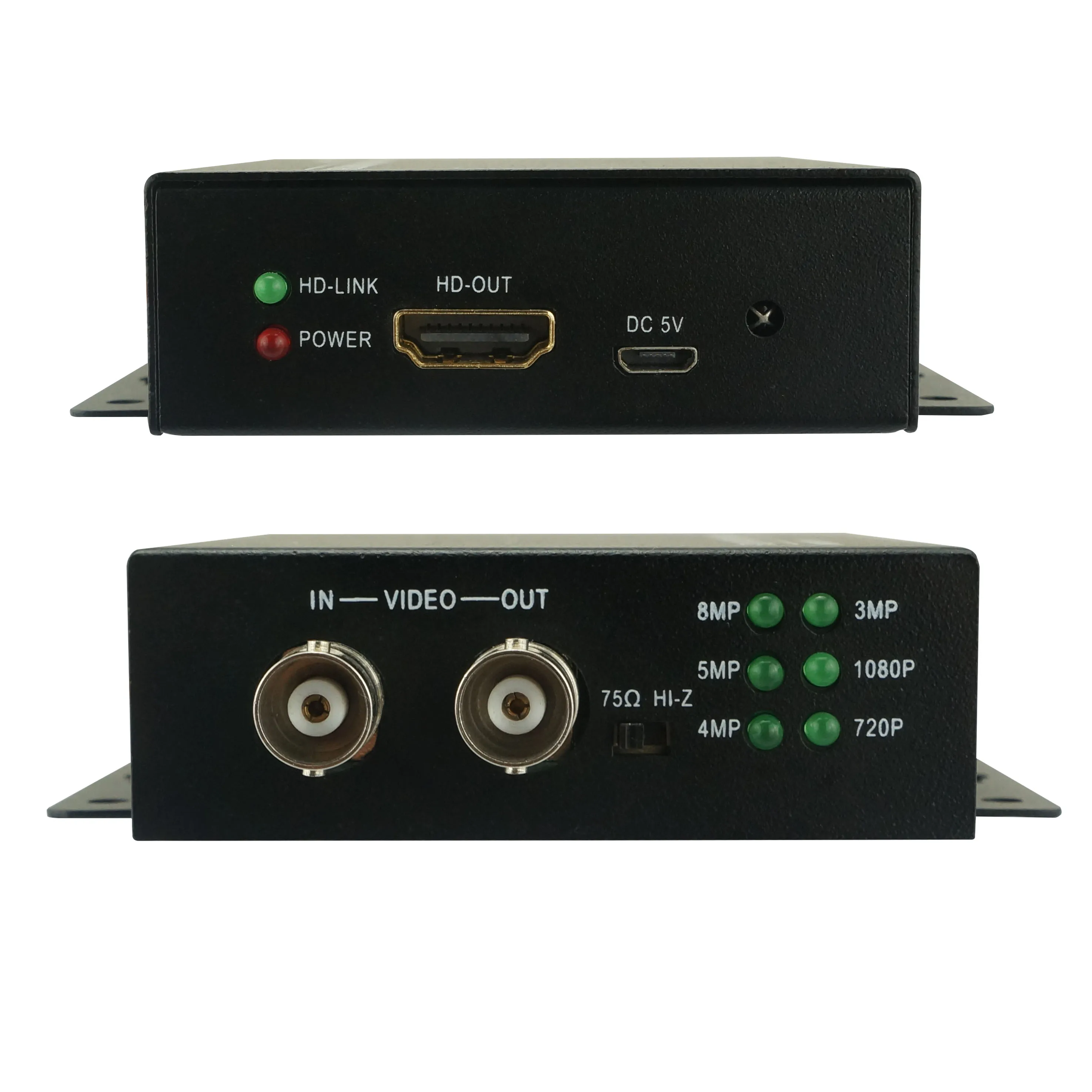 Factory Direct HDC-ADH Video Convertor Full HD 4K 8MP CVI/TVI/AHD+CVBS to HDMI ConverterAuto match HD input HDMI output 1080P