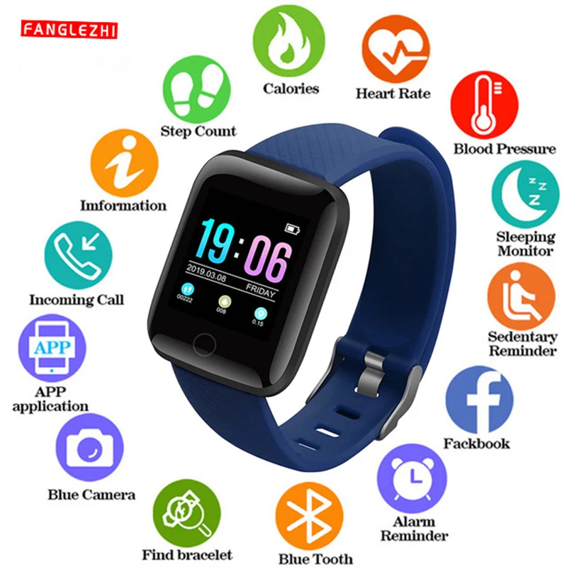 

Smart Bracelet D13 Fitness Tracker Heart Rate Blood Pressure Monitor Smart Band IP67 Waterproof Sports For Android IOS 2019 New