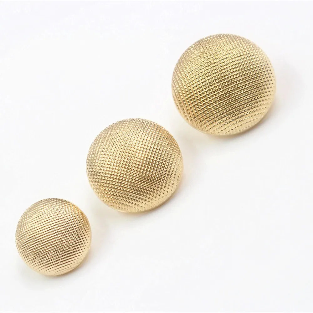 18mm 22mm 25mm 10pcs/lot metal buttons for clothes sweater coat decoration shirt gold buttons accessories DIY JS-0128