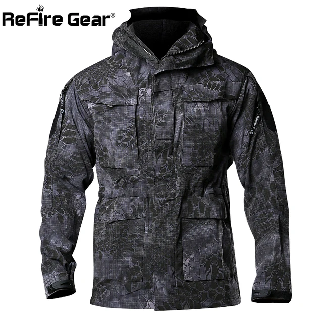 ReFire Gear Python Camouflage US Army Tactical Field Jacket Men