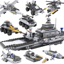 Детские игрушки бой собранные части авианосца кубики для обучения 743 шт 67,2