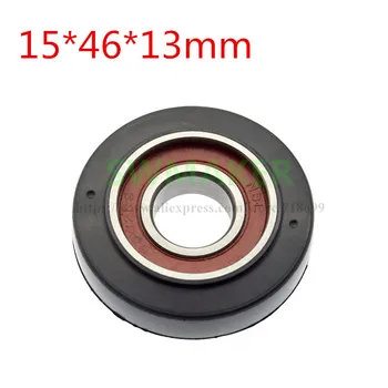 

1pcs 15*46*13cm PU Polyurethane, TPU Soft Coating, 6002 Bearing Rubber Wheel, Globoidal Roller Wheel, Caster Wheel