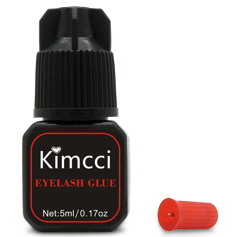 

Kimcci Pro 5ml Eyelash Extension Glue 1-3 Seconds Fast Drying Eyelashes Glue Pro Lash Glue Black Adhesive Retention 5-7 weeks
