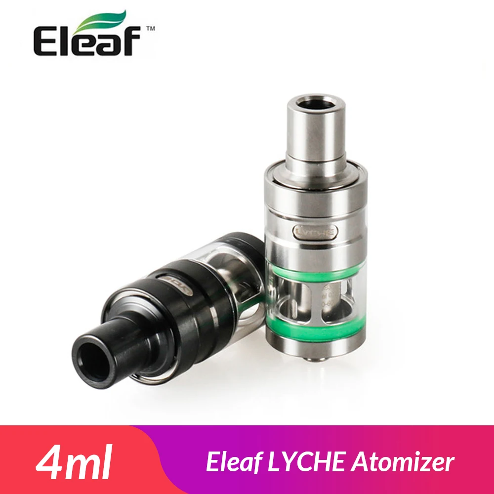 

Original Eleaf LYCHE Atomizer 4ml Eleaf Lyche NotchCoil Sub-Ohm Tank Eleaf Coil bottom leakproof cup side refill vape tank