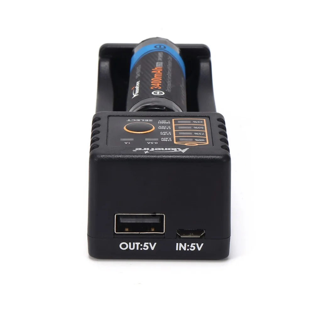 Интеллектуальная литий ионная аккумуляторная батарея Alonefire MC101 3 7 В Ni MH Cd 1 2 USB