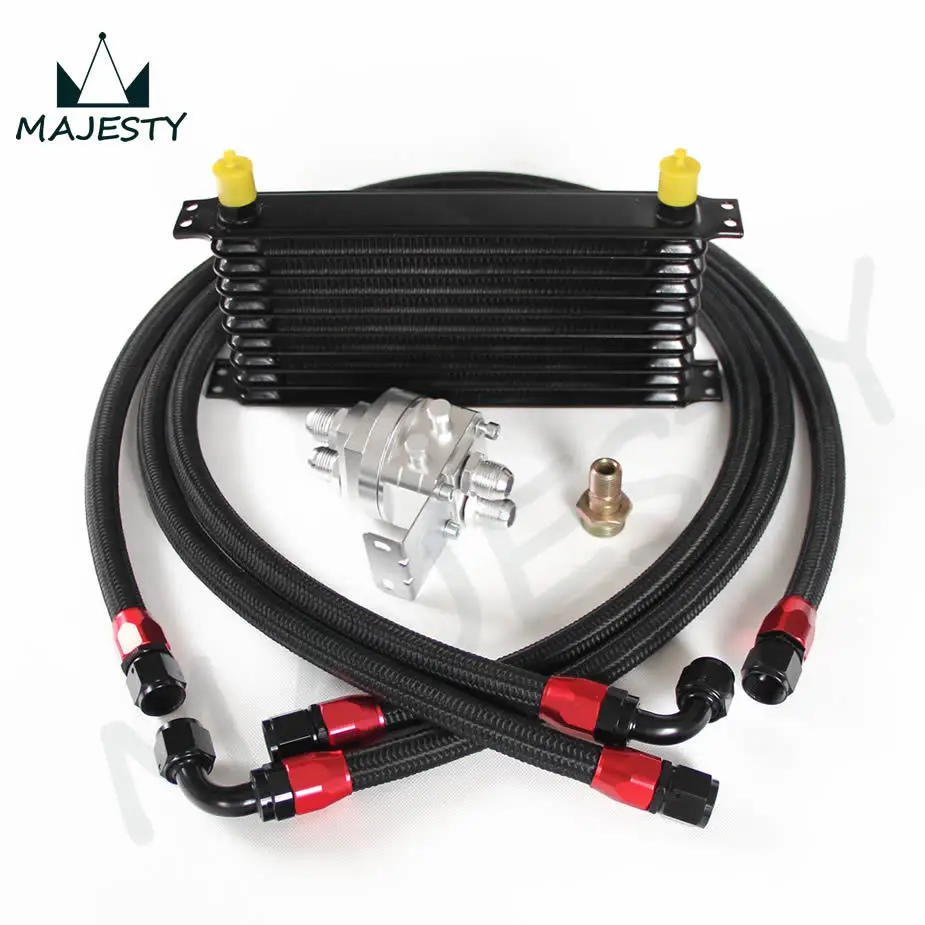 UNIVERSAL 10 ROW AN 10AN UNIVERSAL ENGINE TRANSMISSION OIL COOLER KIT