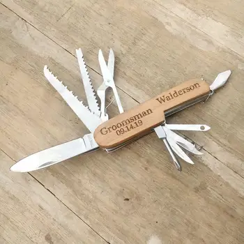 

Personalized Pocket Knife Engraved Multi-tool Knives For boyfriend gift Father gift Wedding Groomsmen gift for men