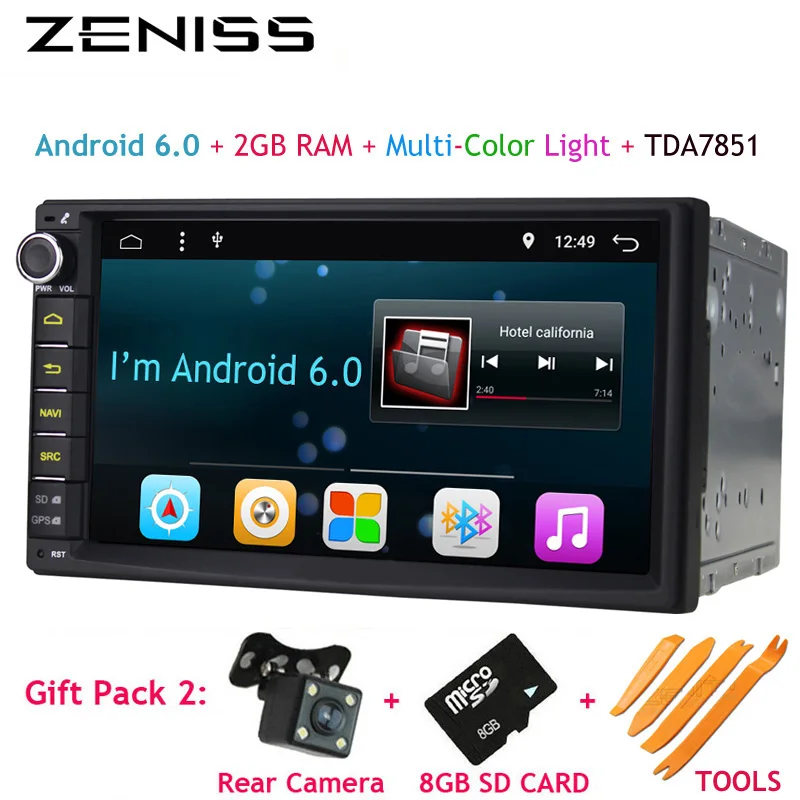 imágenes para Envío libre Android 7 ''Doble Din GPS de Radio de Coche Universal sin dvd Audio del coche 2 din 7 pulgadas Estéreo del coche 2 GB RAM Navi 707 imágenes para Envío libre Android 7 ''Doble Din GPS de Radio de Coche Universal sin dvd Audio del coche 2 din 7 pulgadas Estéreo del coche 2 GB RAM Navi 707