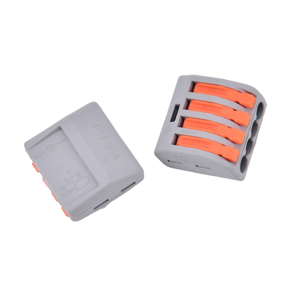 

PCT-214 Universal Compact Wire Wiring Connectors Connector 4 Pin conductor terminal block with lever fit 10Pcs/lot