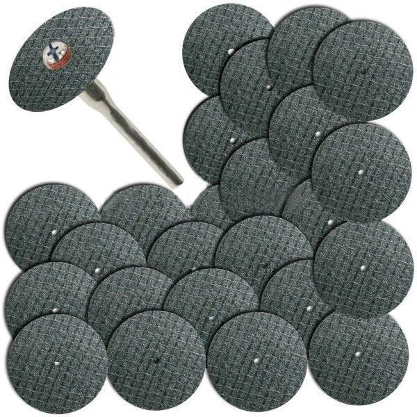 Fiberglass Reinforced Cut Off Wheel Disc w/ 2 Mandrel 1/8" Fit Tool 25pcs Fiberglass Reinforced Cut Off Wheel Disc w/ 2 Mandrel 1/8" Fit Tool 25pcs
