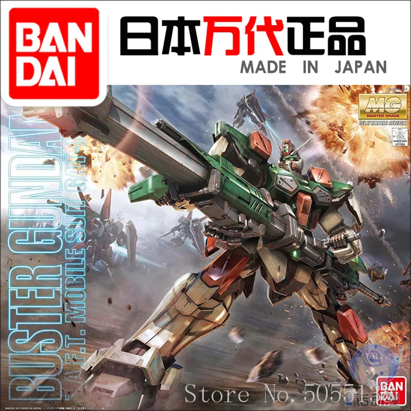 

Bandai Gundam Model IN-Stock Assembly 77908 MG 1/100 GAT-X103 Buster Gundam ROBOT Figure Anime Toys Figure Gift