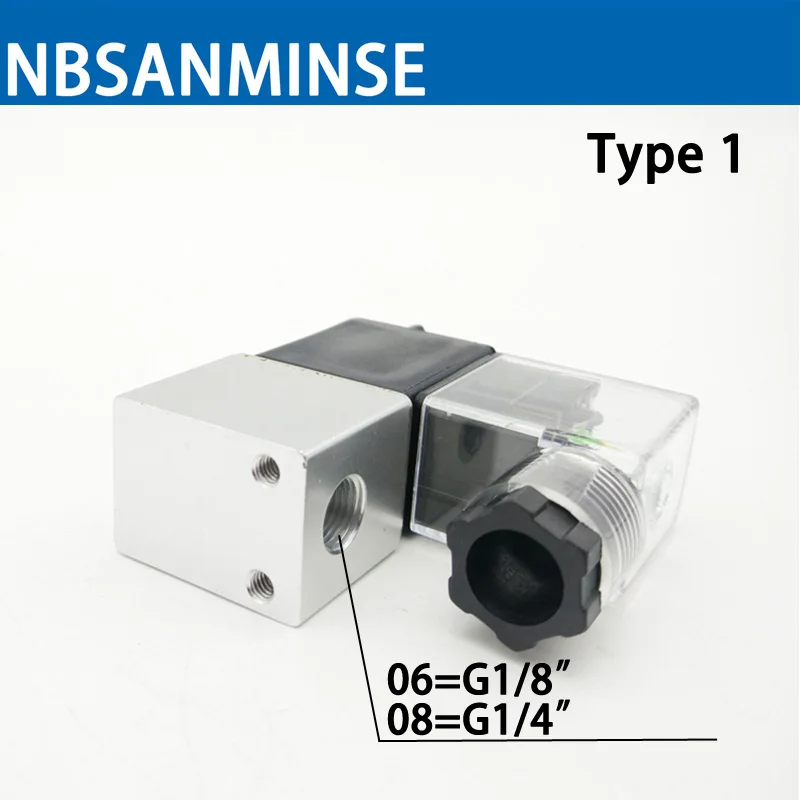 NBSANMISE 2V025 1/8 1/4 2 варианта 2 положения нормально закрытый электромагнитный клапан пневматический клапан воздушный компрессор электромагнитный клапан