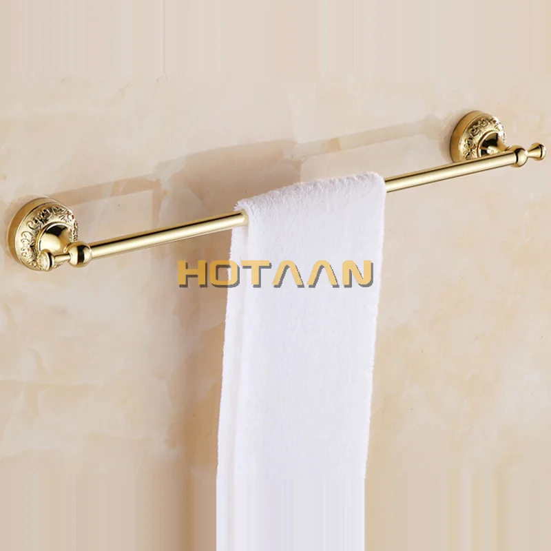 Набор аксессуаров для ванной из нержавеющей стали, крючок для халата, держатель для бумаги, полотенцесушитель, Золотой набор для ванной, HT-812900-5