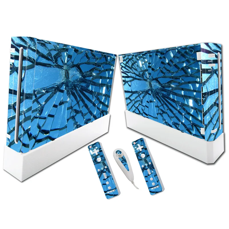 

Free Drop ShippingHot selling Vinyl Decal stickers for wii stickers for wii skins for wii console skins