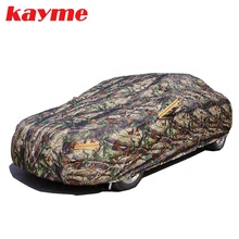 kayme polyester pp cotton thicken Camouflage Universal full Car Covers Styling waterproof sun Protection Dustproof cover for car