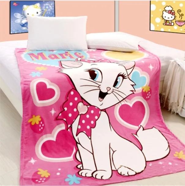 2012 New Marie Cat Blanket cartoon bed sheet cute girl blanket soft